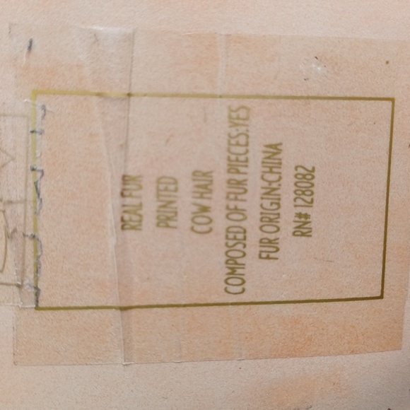 Dolce Vita Anthropologie Boots Volli Silver Multi printed Cow Hair real fur - Picture 9 of 9